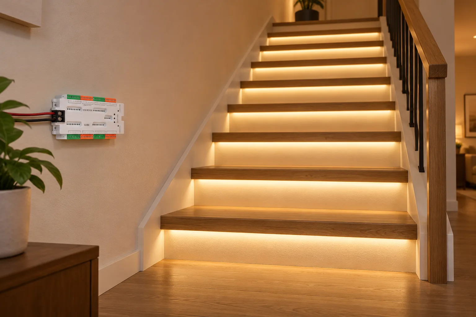 LED Strip Lights for Stairs: Controllers, Sensors and Wiring