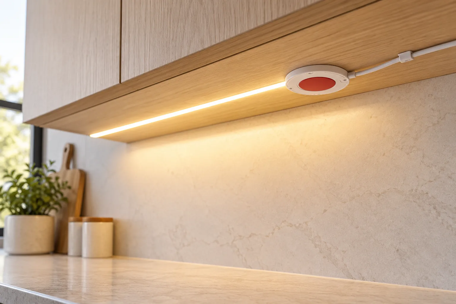 Cabinet Sensor Switches in use (illustration)