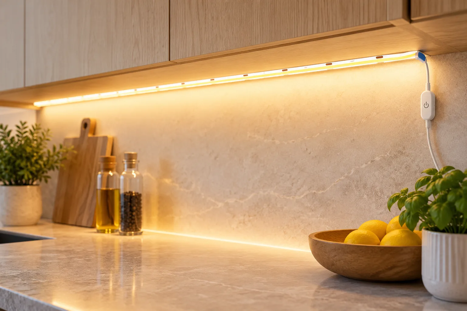 LED Strip Lights in use (illustration)