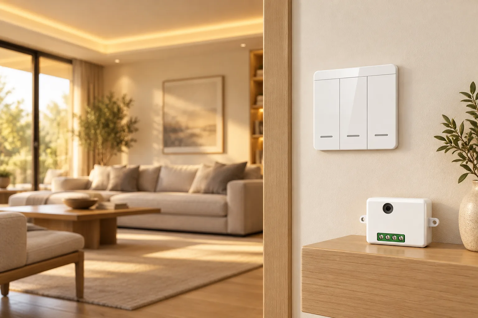 Wall Switches in use (illustration)