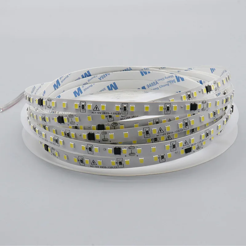 Driver-Free SMD2835 LED Strip, 110V / 220V AC, 120 LEDs/m