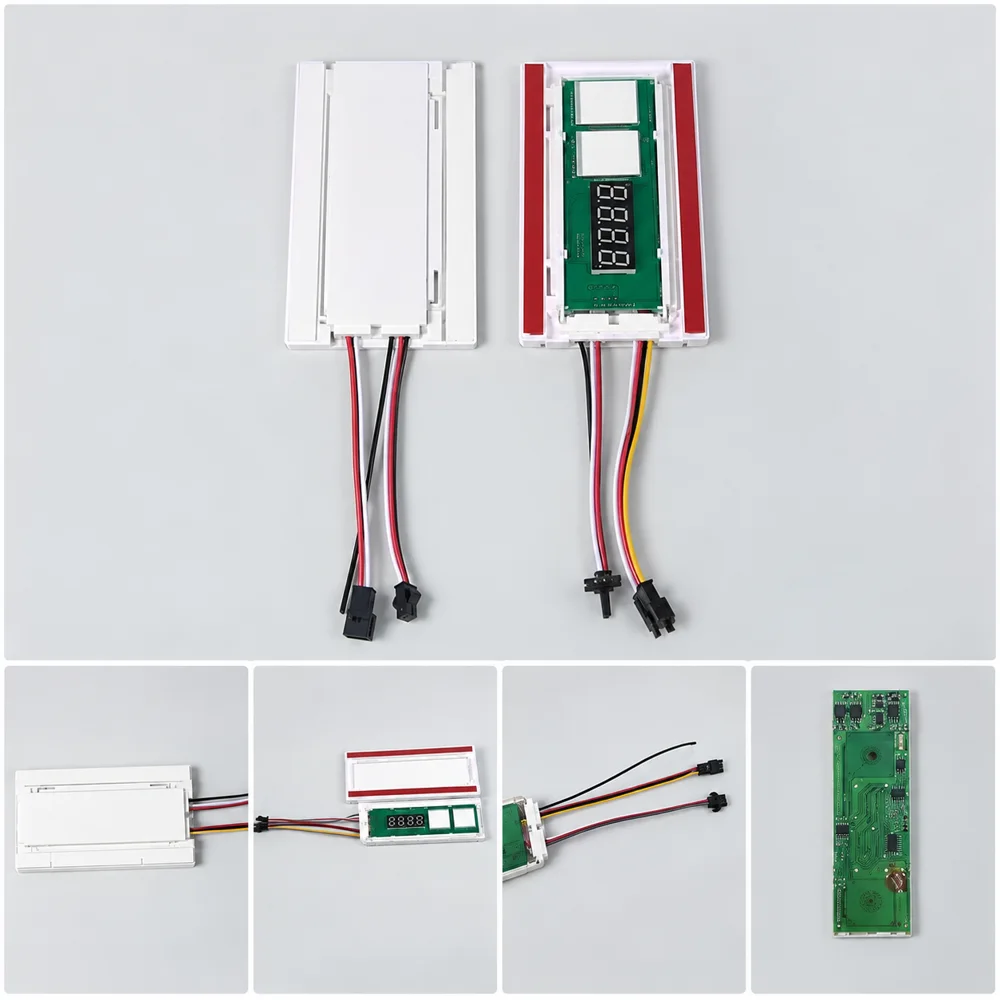 TS-F-03 / TS-F-04 Mirror Switch with Anti-Fog and Clock, 12V 60W - photo 2