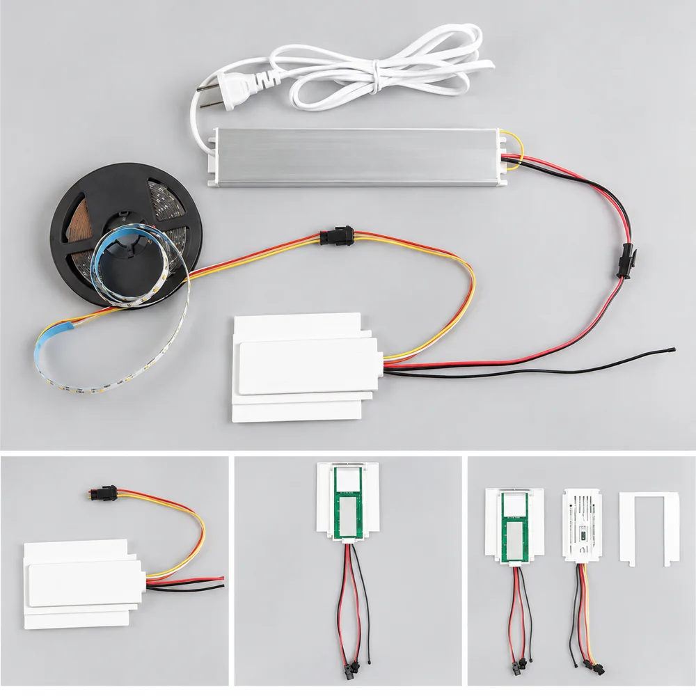 TTS-A03 / TTS-B02 Mirror Touch Dimmer with Clock, 12V 60W - photo 3