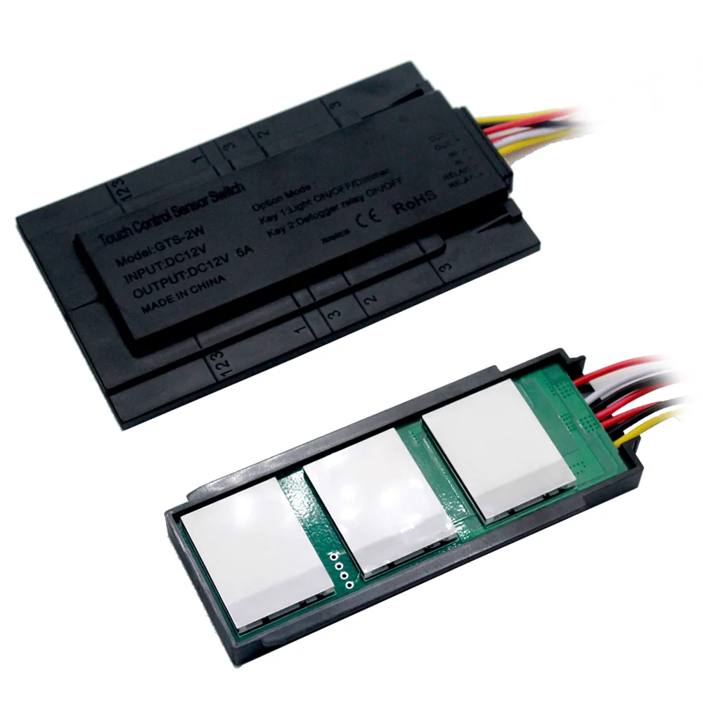 GTS-3W Three-Button CCT Mirror Touch Switch, 12V 60W - photo 5