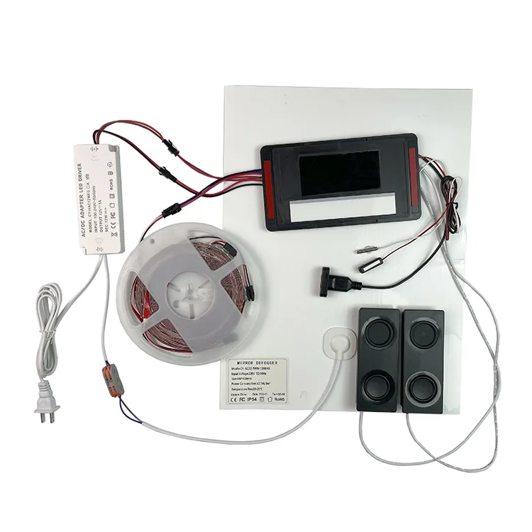 NBI-06 Mirror Touch Switch with Defogger and Temperature, 12V - photo 4