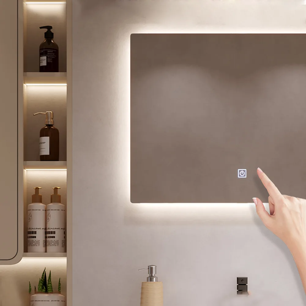 YZKJ-Y1-FC One-Button Mirror Touch Switch with Plug, 12W