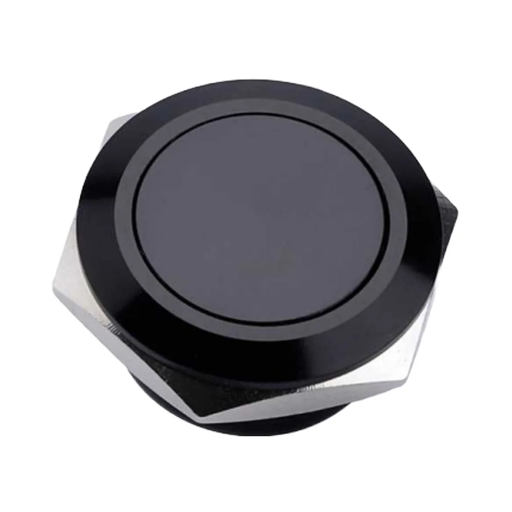 HY-19MM-CD-RGB 19 mm IP67 Metal Push Button, 1NO, Black - photo 2