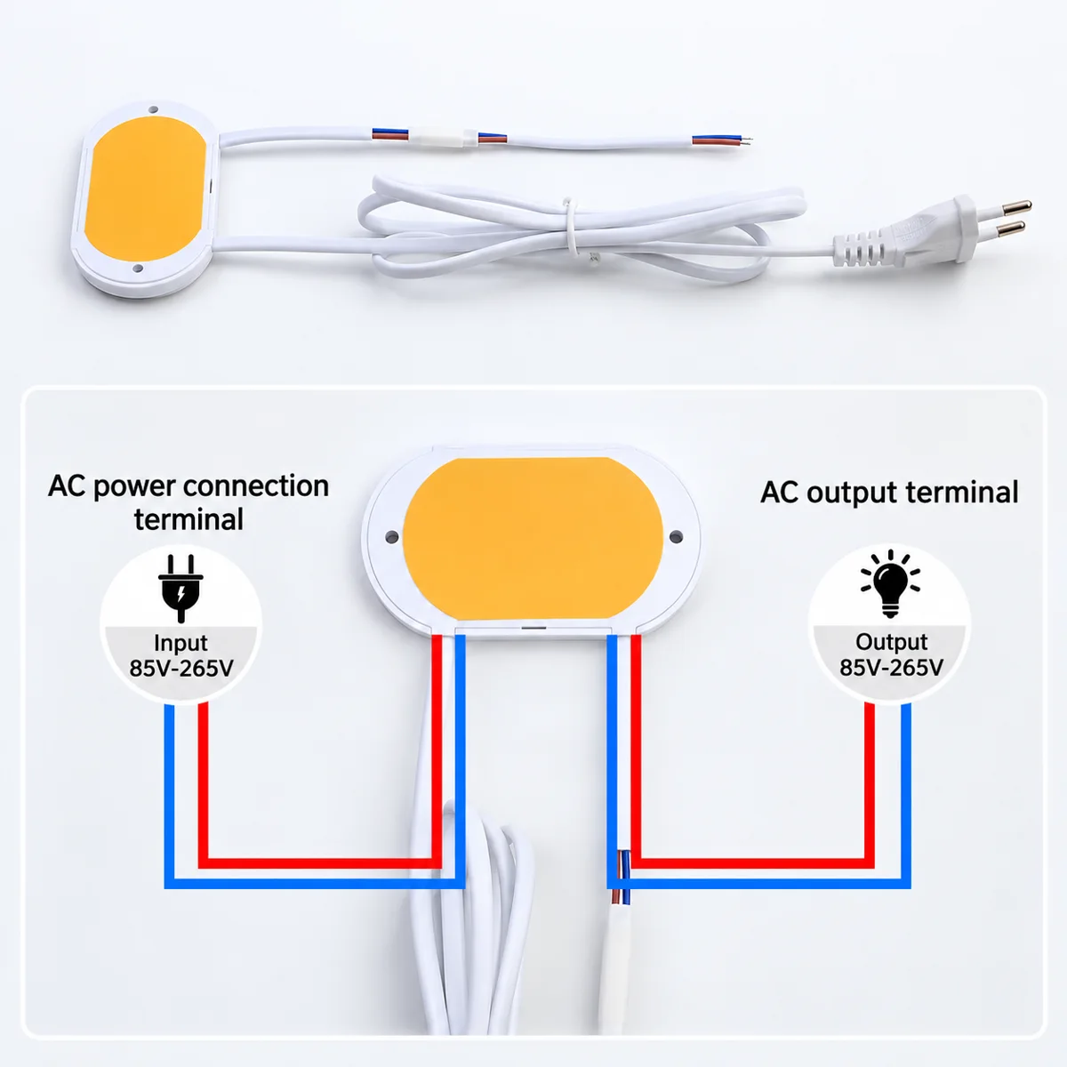 FTS-08H Touch and Radar Sensor Switch for Wood Panels, AC - photo 4