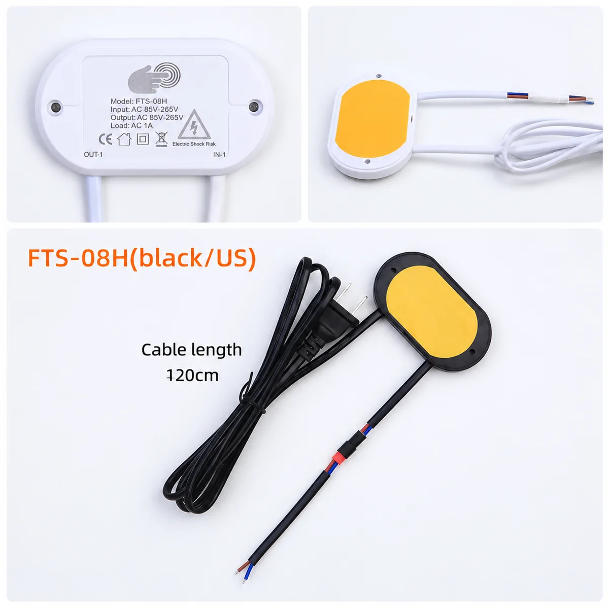FTS-08H Touch and Radar Sensor Switch for Wood Panels, AC - photo 5