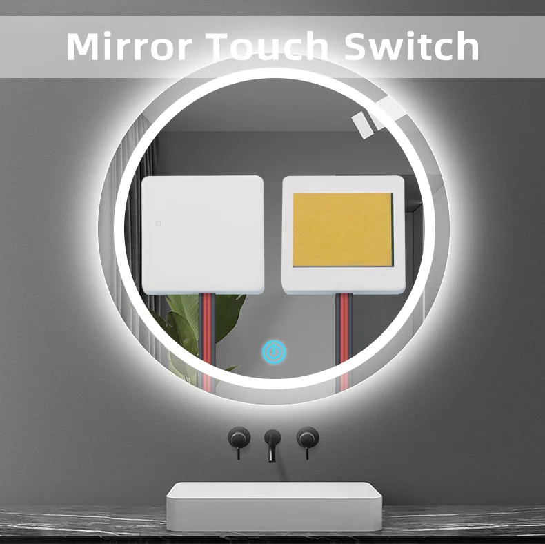 TSP-01 Single-Key Aluminium Mirror Touch Dimmer, 12/24V 60W - photo 3