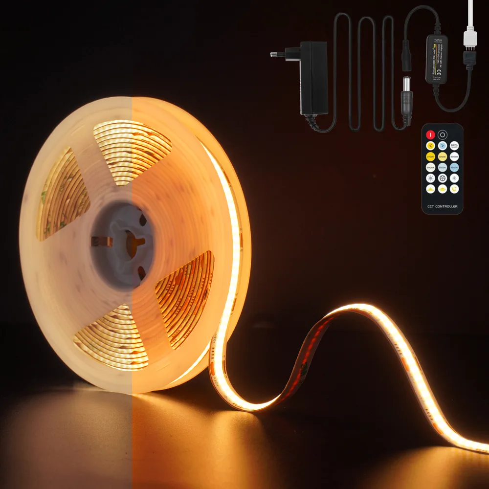 5V USB COB LED Strip with Touch Controller, 0.5 m, 8 mm - photo 3
