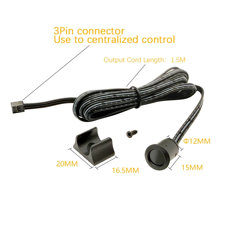 LYZ-1512-CM-CenB Centralised-Control Door Sensor Switch, 12V - photo 2