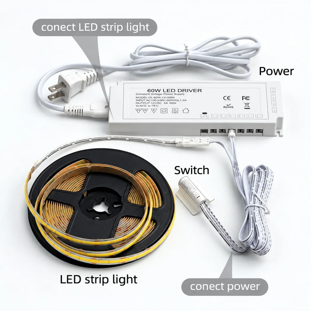 FVD04-A-V2 IR Hand-Scan / Door Sensor Switch, 12/24V 60W - photo 3