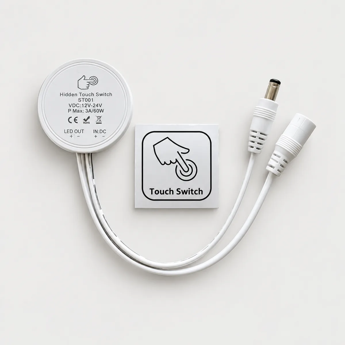 STD01 Hidden Proximity Hand-Wave Dimmer for Cabinets, 12/24V