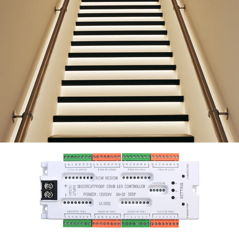 UL1032 32-Channel Stair Lighting Controller, 12/24V DC - photo 1