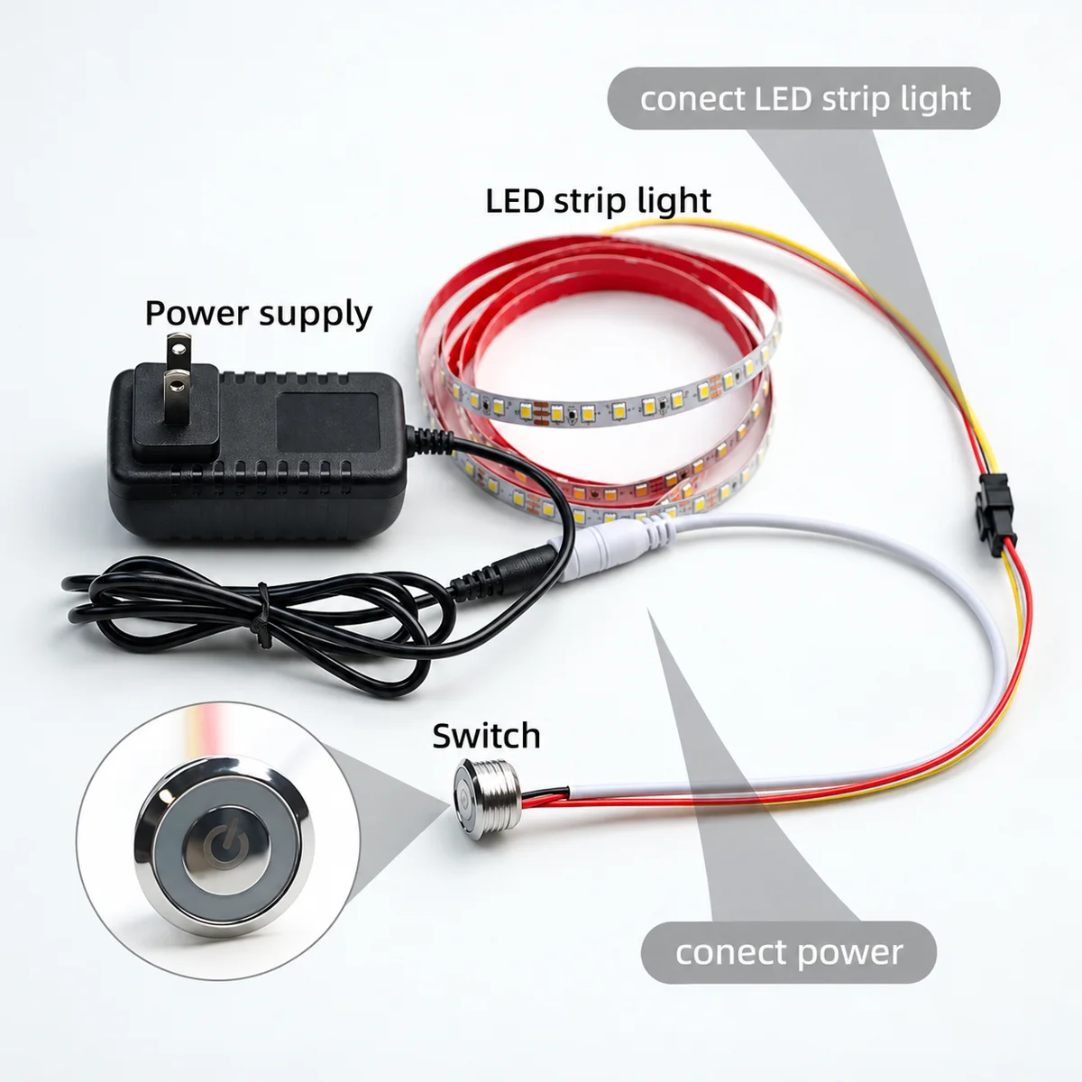 YK-SSCM01-SMDC 3-Colour Touch Dimmer for Cabinets, 12/24V 3A - photo 4