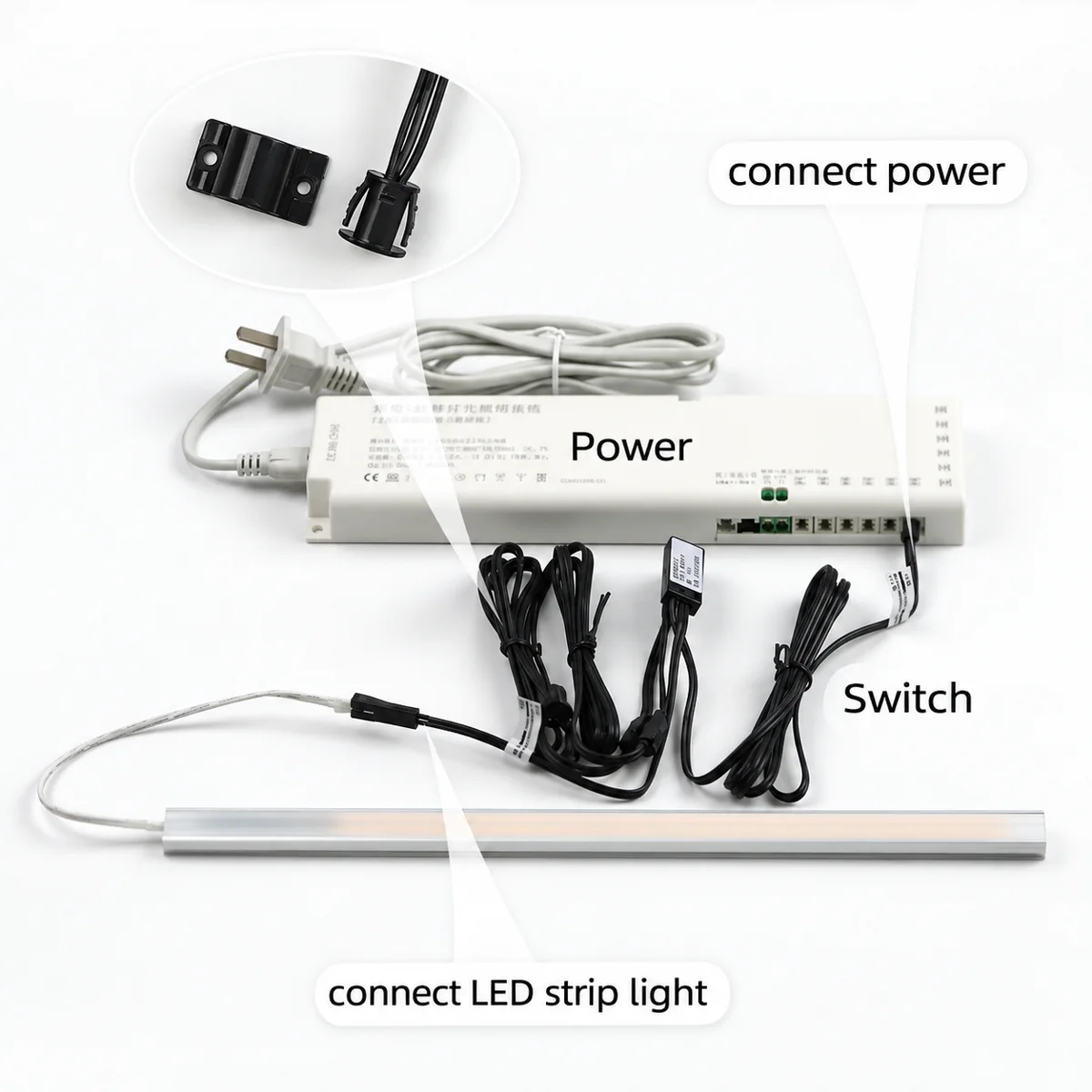 YK-MK1001-S IR Dual-Door Proximity Switch, 12V 60W - photo 3