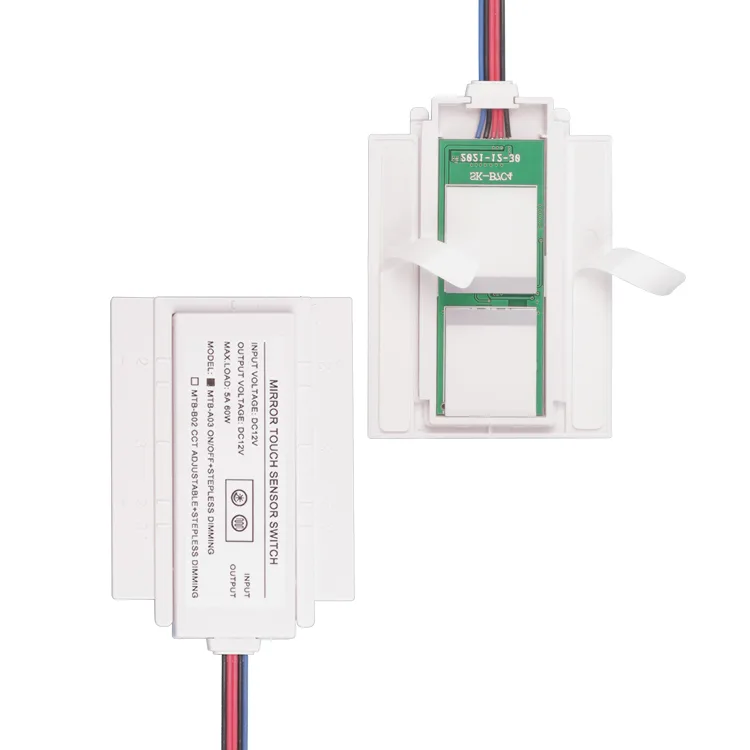 MTB Dual-Button Mirror Touch Dimmer, 12V 60W IP22 - photo 2
