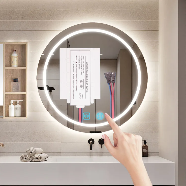 MTB Dual-Button Mirror Touch Dimmer, 12V 60W IP22 - photo 6