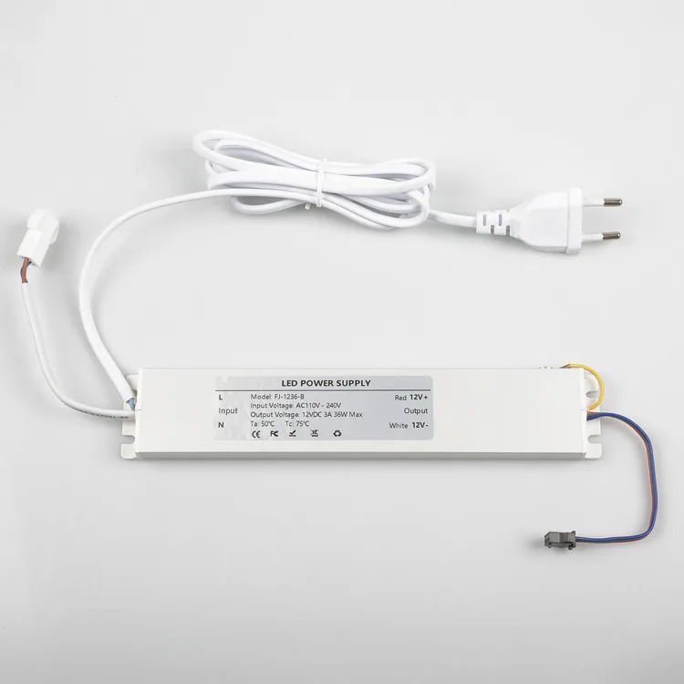 JL-1236 12V LED Driver with Internal Relay, 36W