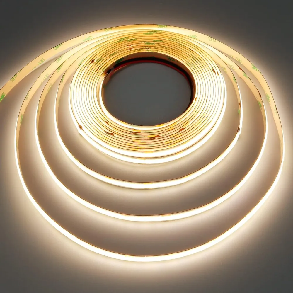 A5000-320 COB LED Strip, 320 LEDs/m, CRI 90, 12V / 24V
