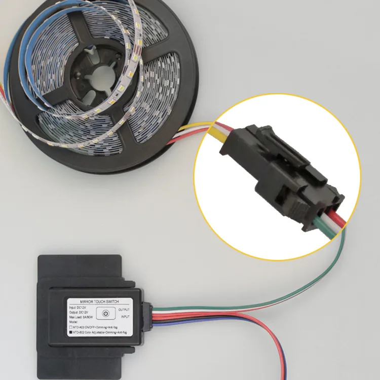 TD103 / TD103D Mirror Touch Switch with Defogger, 12V 60W - photo 4