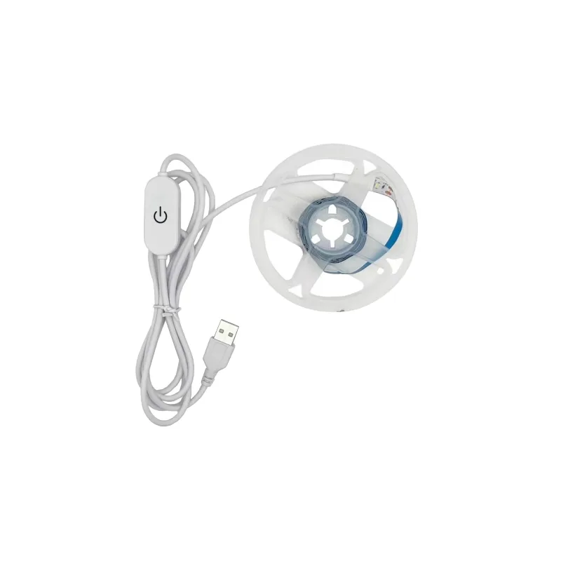 USB 5V LED Strip with Push-Button Switch, 60 LEDs/m