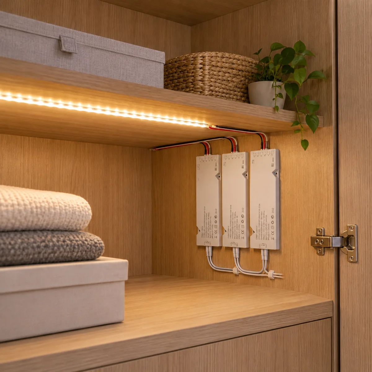 1T9412V / 1T9424V Plug-In LED Power Supply, 18-150W - in use (illustration)