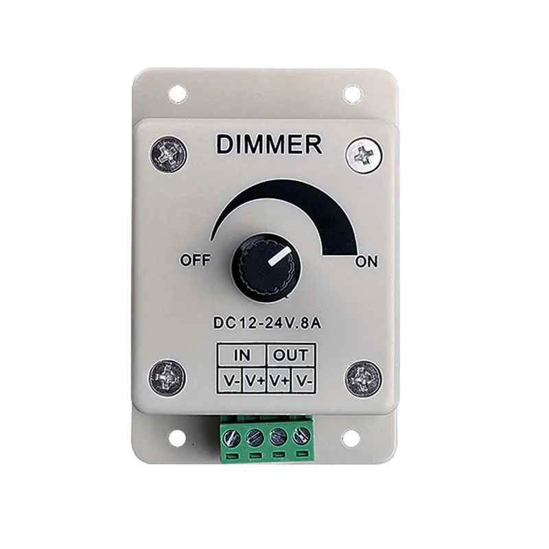 Manual LED Strip Dimmer, 12V DC 8A 192W