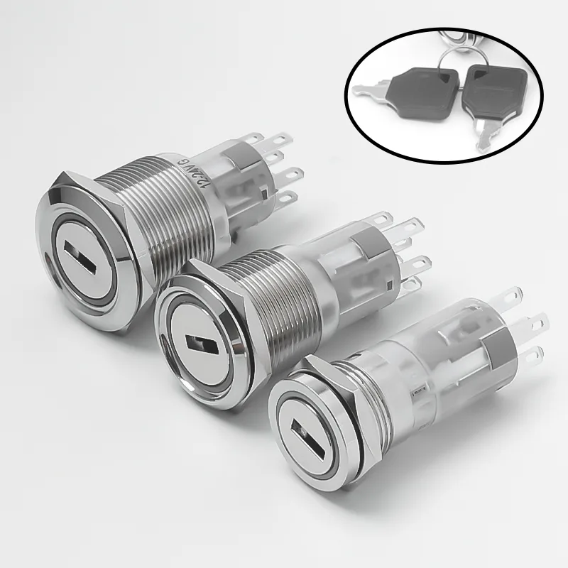 HY-YSN-D Latching Selector Switch with LED Ring, 16-22 mm - photo 6