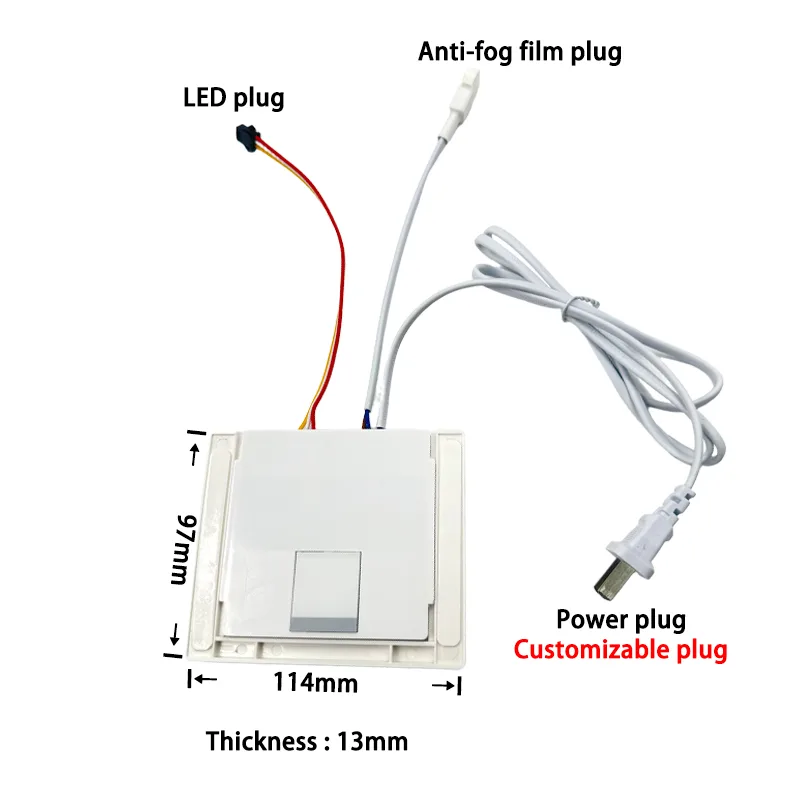 Three-Colour Single-Key Mirror Touch Dimmer, 12-24V 120W - photo 5