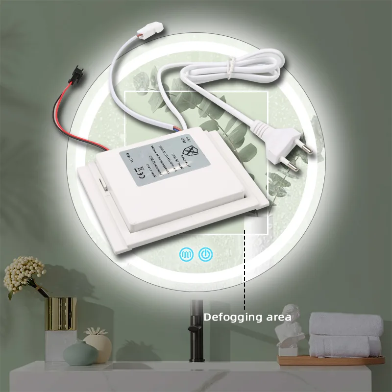 Dual-Button CCT Mirror Switch with Built-in Power Supply, 12W - photo 4