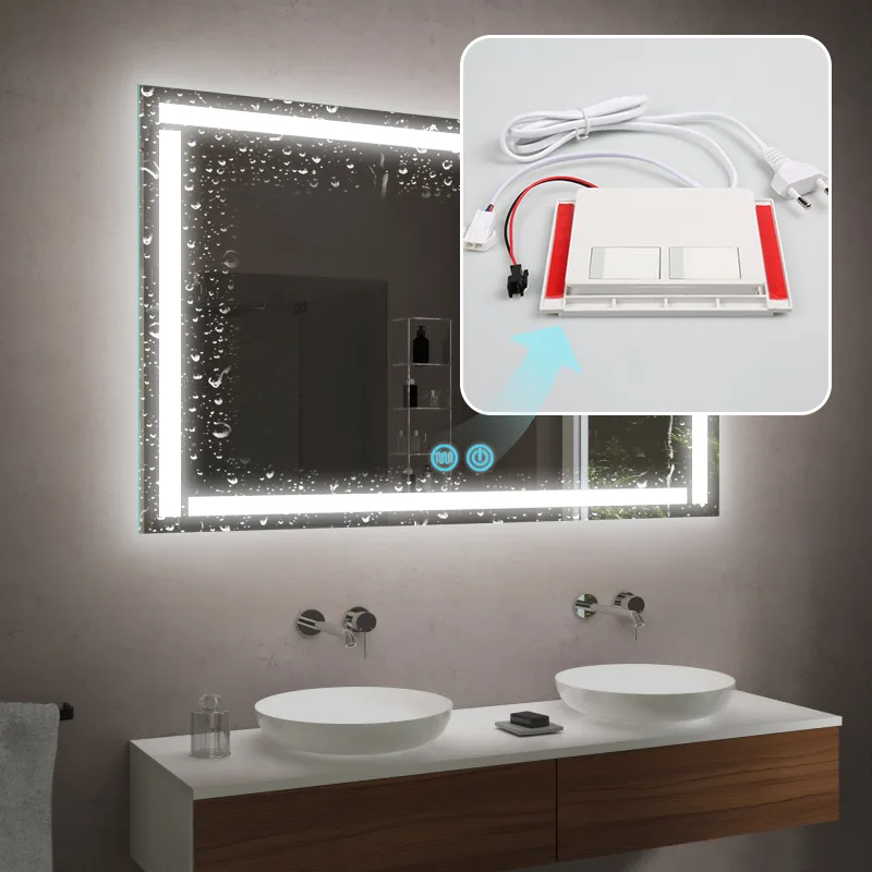 Dual-Button CCT Mirror Switch with Built-in Power Supply, 12W - photo 5