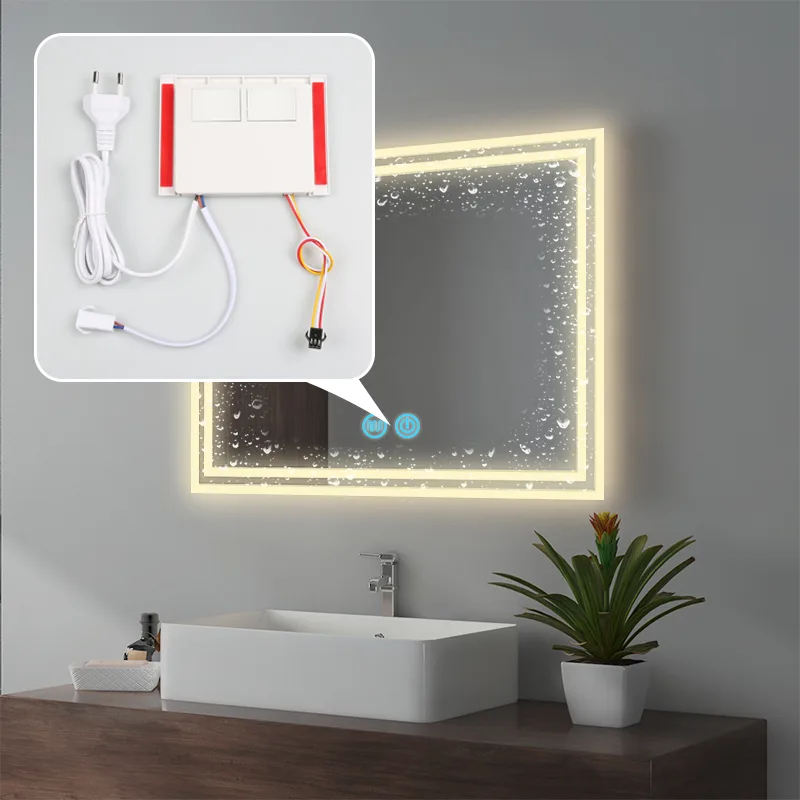 Dual-Button CCT Mirror Switch with Built-in Power Supply, 12W - photo 6