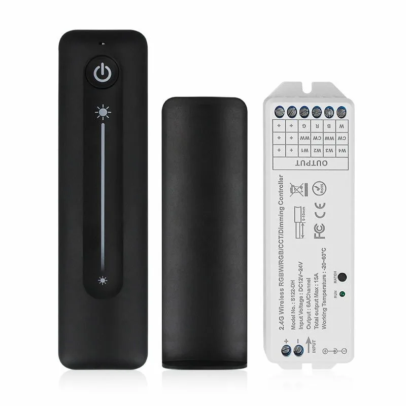 SJM-ZT-01 RF 2.4G Single-Colour LED Strip Dimmer, 12-24V 15A - photo 2