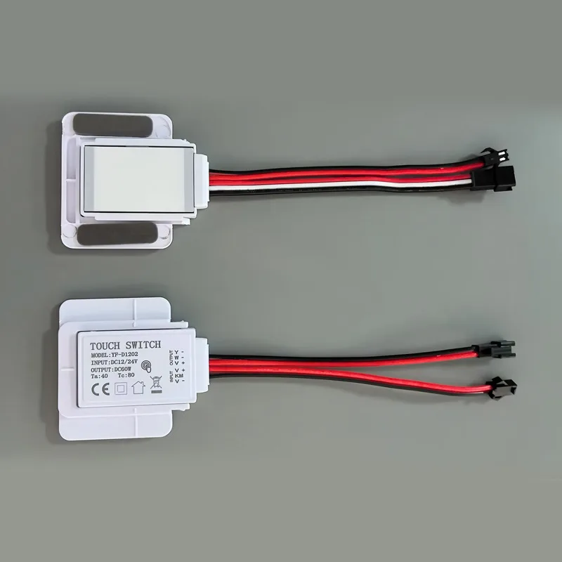 YF-D1202 Single-Key Mirror Touch Switch, 12/24V 60W IP65