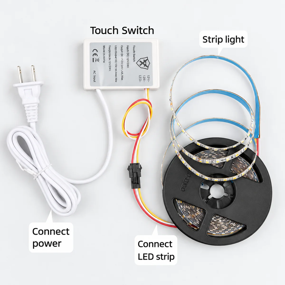 TSP-001 / TSP-001D Mirror Touch Switch, 12V 12W - photo 2