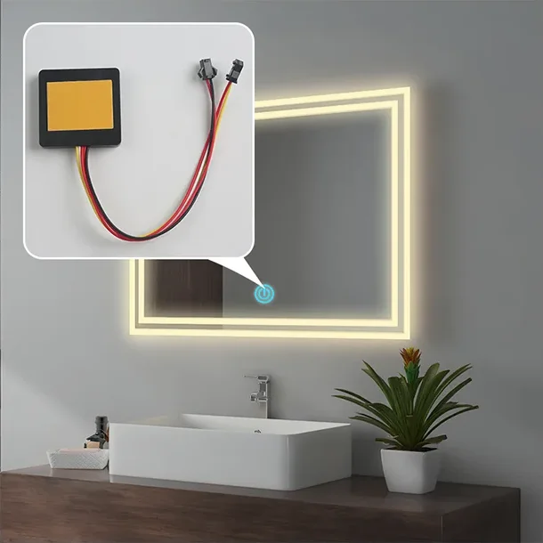 TD100-I Single-Colour Mirror Touch Dimmer, 12-24V 60W
