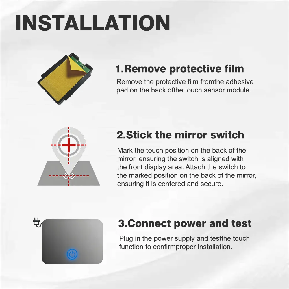 TD101 Mirror Touch Dimmer, 12V 36W - photo 3
