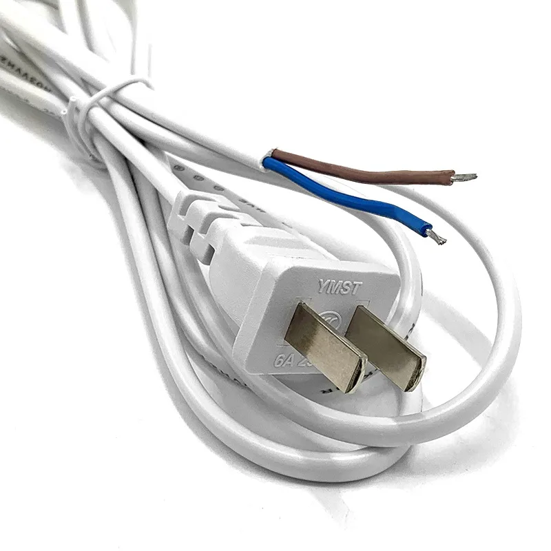 WF-207 2-Pin Power Cord, 1.5 m, Bare Wire End, US or EU Plug - photo 4
