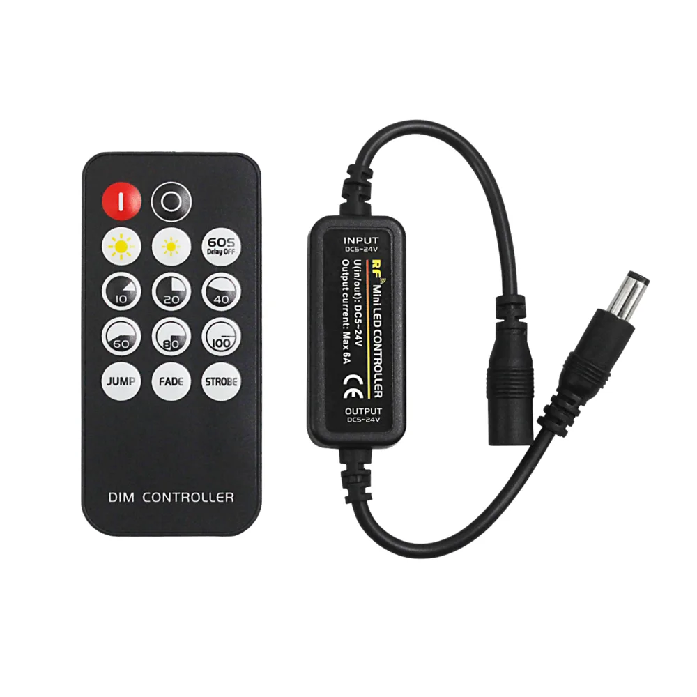 JM-RF-M2 17-Key RF CCT LED Controller, 5-24V 144W